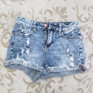 Girls Encore Distressed Shorts